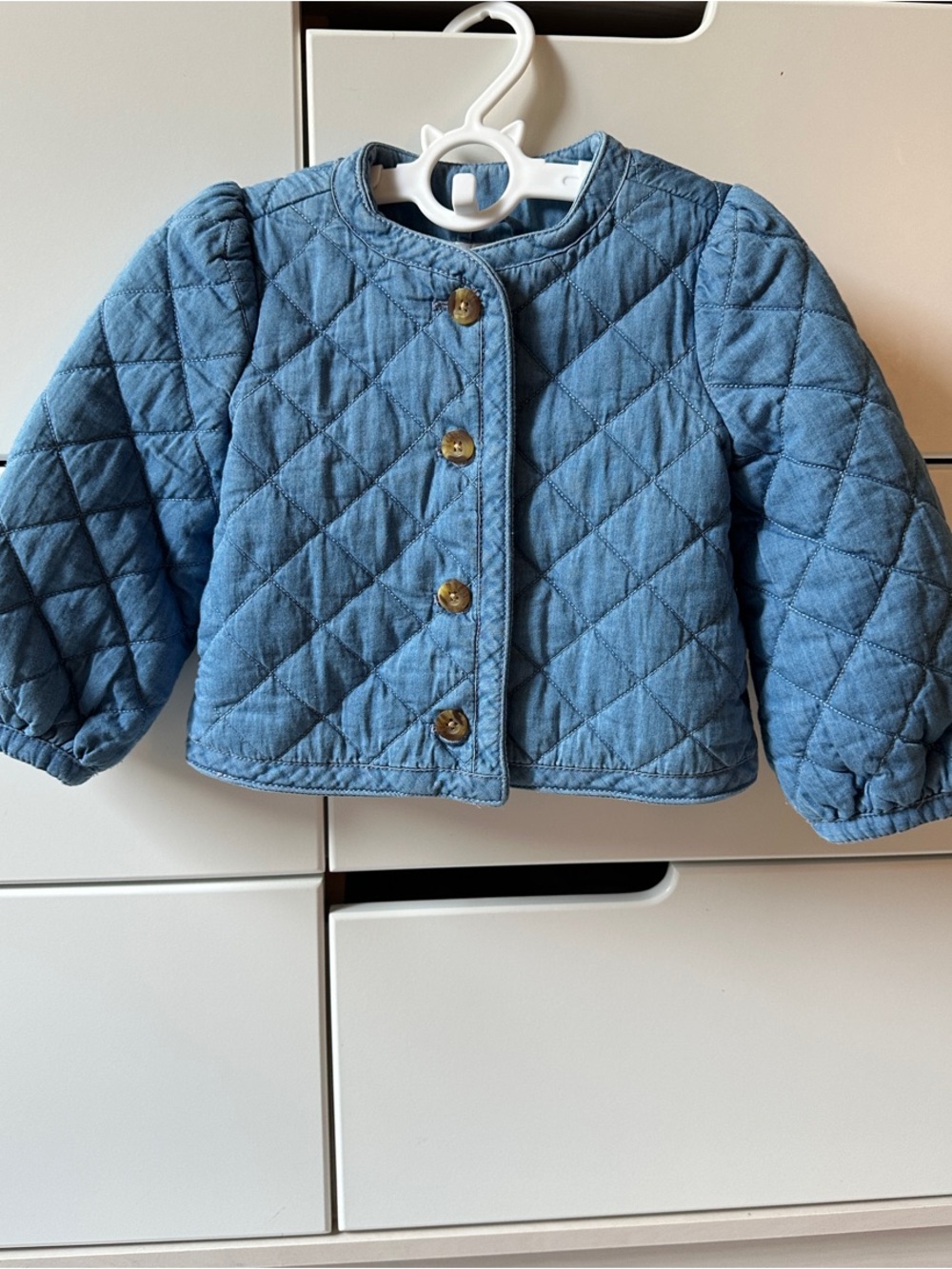 JANIE AND JACK | Quilted Denim Toddler Jacket